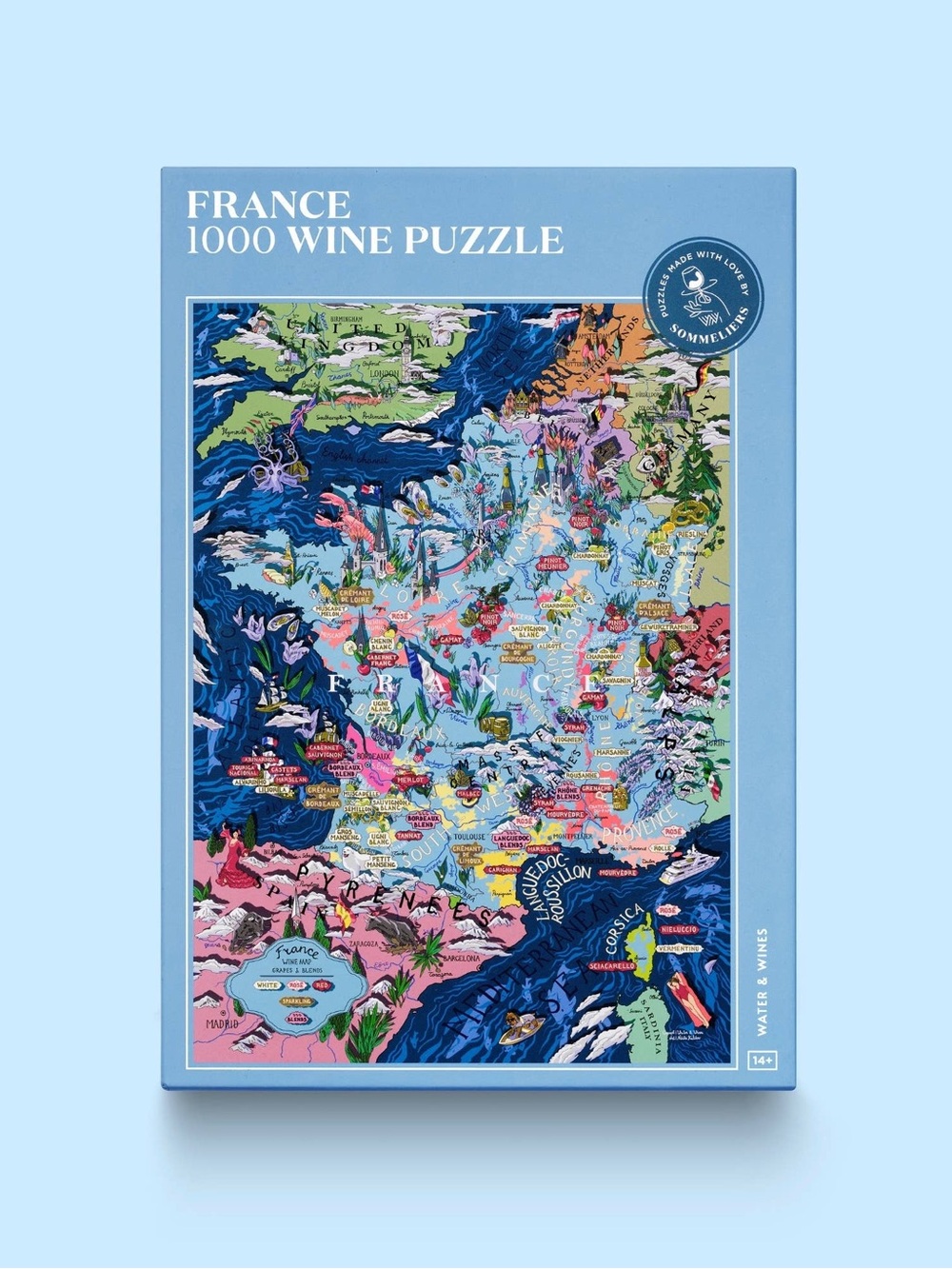 Water & Wines France 1000 Wine Puzzle - - Picture 3 of 5